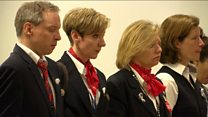 Silent tribute and tears at Brussels airport