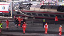 Passengers rescued after train derails