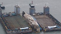 South Korea disaster ferry raised