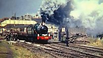 When first locomotive steamed down line