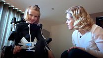 Cerebral palsy girl in 'big improvement'