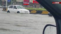 تیتر: آب گرفتگی خیابانها در بوشهر