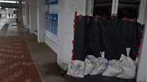 Town in lock-down as cyclone approaches