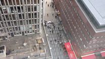 Stockholm crowds flee truck crash scene