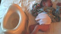 Would you introduce a potty to your newborn baby?