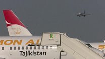 برای اولین بار بعد از ۲۵ سال هواپیمای ازبکستان در دوشنبه نشست