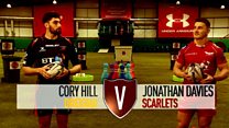Davies v Hill: Y bêl yn y bin