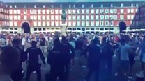 Videos capture Leicester City fan disturbances