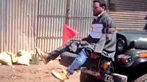 کشمیری کو گاڑے کے آگے باندھ دیا