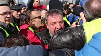 Задержание дальнобойщиков в Петербурге