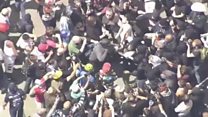 ٹرمپ کے حامیوں اور مخالفین کے درمیان جھڑپیں