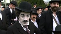 چارلی چیپلن کو خراج عقیدت کا منفرد انداز