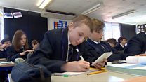 Daryl Allinson goes to school for the first time in a year