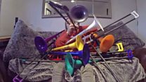 Why all these trombones are playing the same tune