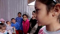 Too scared to use refugee camp toilet