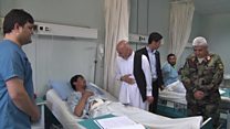 سفر اشرف غنی به مزارشریف پس از حمله شورشیان به فرماندهی ارتش