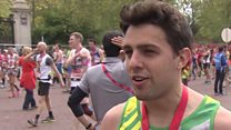 'At mile 11 I proposed to my girlfriend'