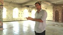 'The walls are pocked with gunshot fire'