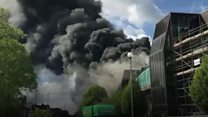 Smoke billows from Christie hospital