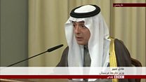 اظهارات عادل جبیر، وزیر خارجه عربستان سعودی، در مسکو