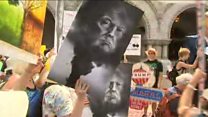 Protests against Trump's climate plans