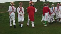 May Day Morris dancers in Gloucestershire