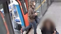 Moment home-made bomb was left on Tube