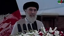 مراسم پذیرایی از گلبدین حکمتیار، رهبر حزب اسلامی