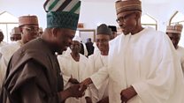 Buhari ya fito masallacin Juma'a