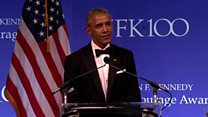 Why is Obama is surprised at Michelle?
