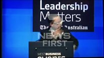 Man shoves pie in Qantas boss's face