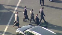 FBI director escorted by motorcade