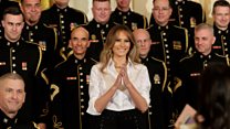 Melania's Mothers' Day message to military
