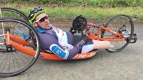 Double amputee completes 150-mile ride