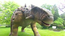 The dinosaurs roaming around Birmingham
