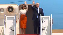 Trump on first foreign trip as president