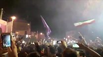 شب بیداری هواداران حسن روحانی بعد از پیروزی در انتخابات