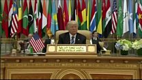 حمله رئیس جمهوری آمریکا به ایران در عربستان سعودی