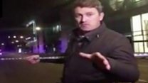 Controlled explosion live on air
