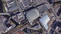 Map shows Manchester Arena