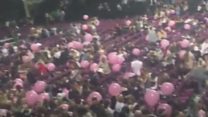 Concert goers flee Manchester Arena