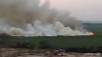 India lake on fire