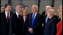 Ông Trump 'chen lấn' ở trụ sở Nato