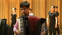 North Korean musicians visit Cardiff