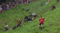 Cheese chasers race in annual contest
