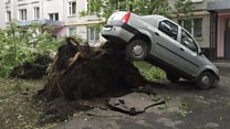 Moscow battered by deadly storm
