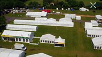 Aerial view of the Suffolk Show