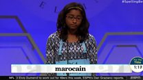 Ananya Vinay spells marocain to win bee