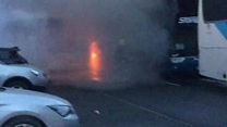 Buses destroyed by fire in Belfast