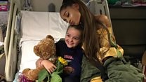 Ariana Grande meets injured fans